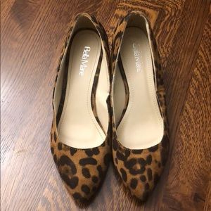 Leopard print wedge flats • Good Condition
